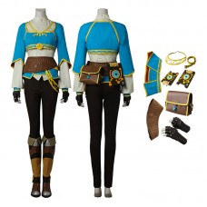 The Legend of Zelda Breath of the Wild Princess Zelda Cosplay Costume Full Set